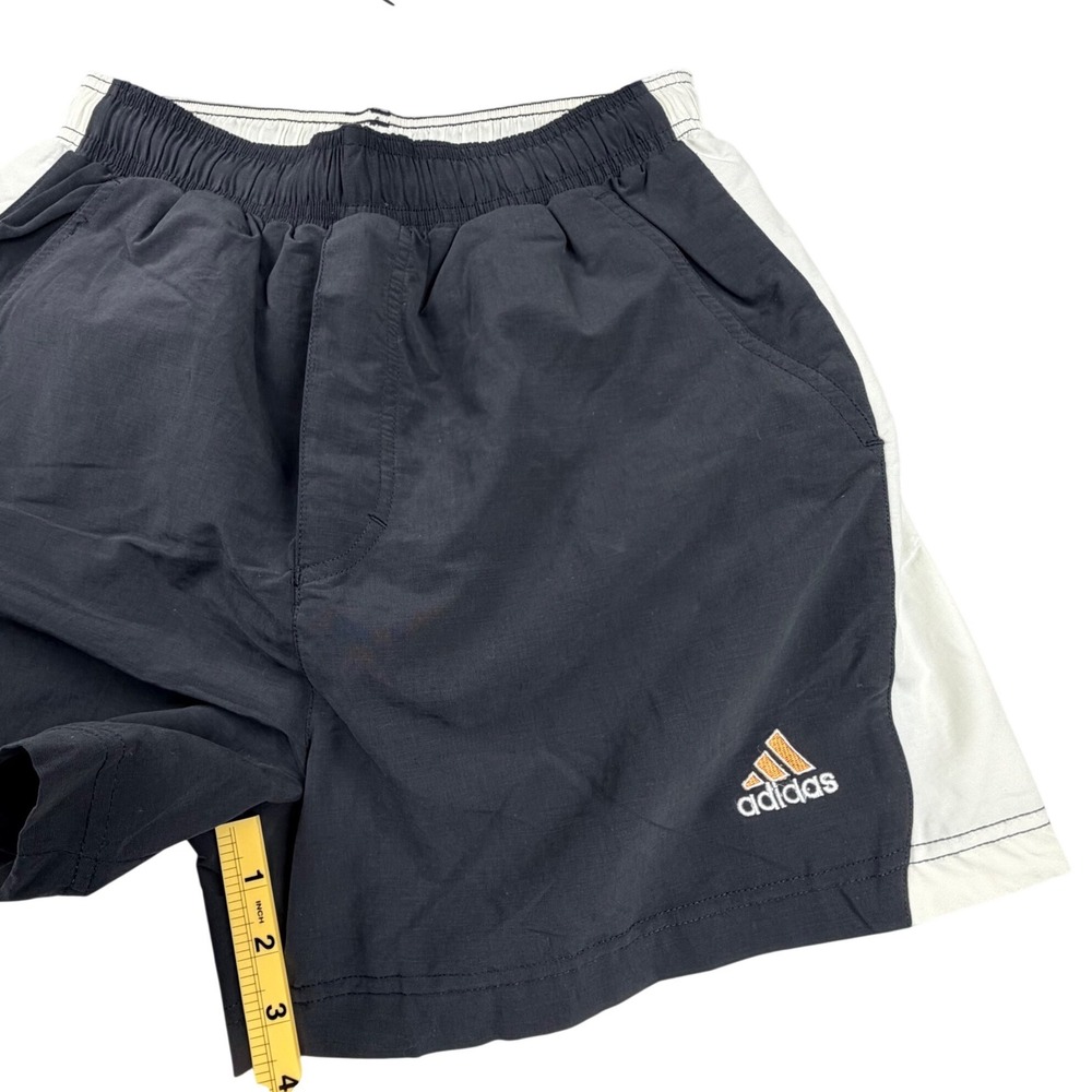 Vintage Adidas Ultimate Shorts Men 34 Black White Athletic Training 90s NWT - Picture 11 of 14